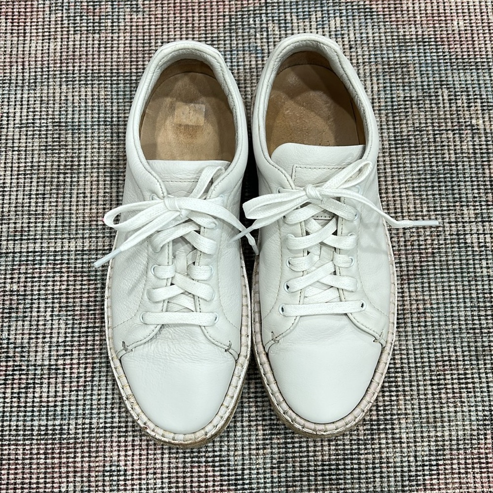 Rag & Bone Kent White Leather Espadrille Sneakers - Picture 12 of 12